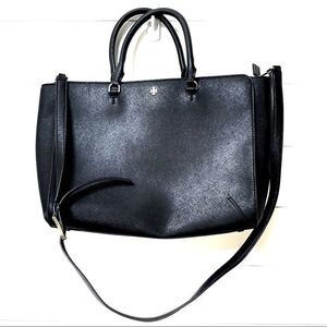 Tory Burch black leather handbag